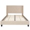 Flash Furniture Queen Size Beige Fabric Platform Bed & Mattress HG-BM10-35-GG - alternate 6